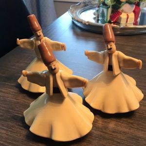 3 Vintage Whirling Dervish Turkish Dancer HandMade